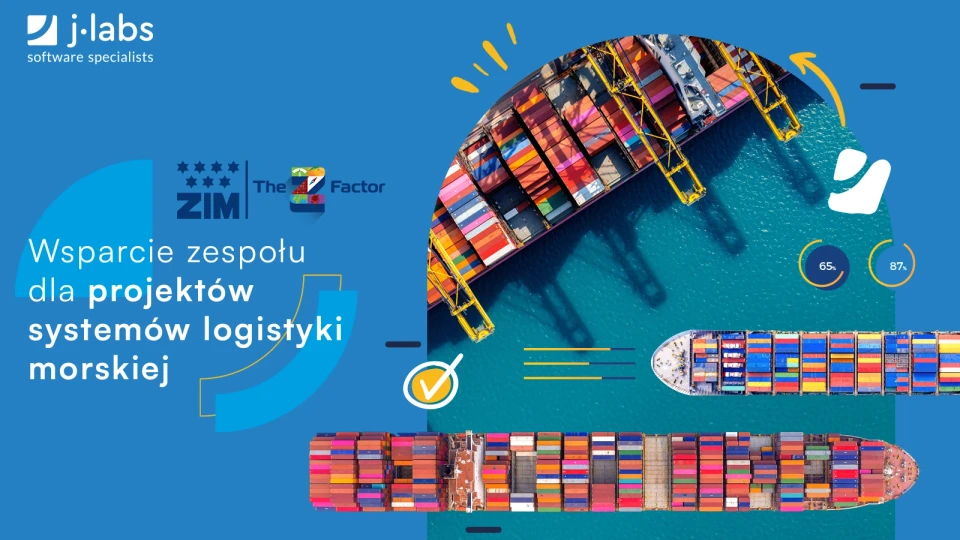 Widok z lotu ptaka na kolorowe kontenerowce i dźwigi portowe na tle morza, wsparcie projektów logistyki morskiej
