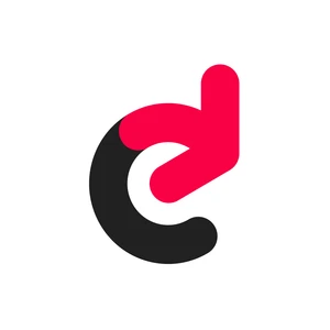 Nowoczesne logo firmy łączące czarne i czerwone elementy na białym tle symbolizujące innowacyjność i dynamikę