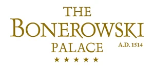 Logo The Bonerowski Palace z datą 1514 i pięcioma gwiazdkami symbolizującymi luksusowy hotel