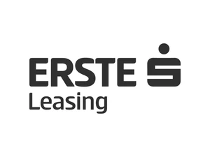 Logo firmy Erste Leasing na białym tle symbolizujące usługi leasingowe i finansowe