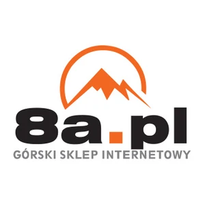 Logo 8a.pl z pomarańczową górą i napisem Górski Sklep Internetowy pod spodem