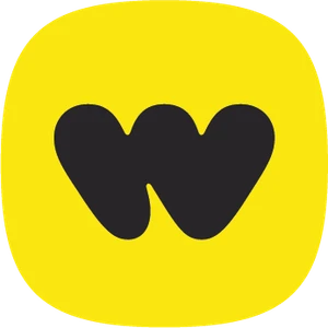 Logo firmy Wolt na żółtym tle symbolizujące nowoczesną platformę dostaw jedzenia