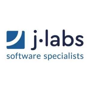 Logo firmy j-labs specjalizującej się w tworzeniu oprogramowania i rozwiązaniach IT
